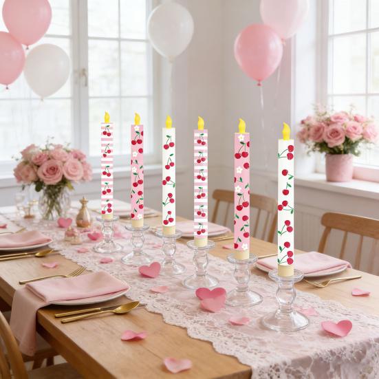 Electronic Candle Light Flameless LED Candles Battery Operated Safe Fire-Free Decorative Lights for Bedroom Living Room Wedding Party Home Decor