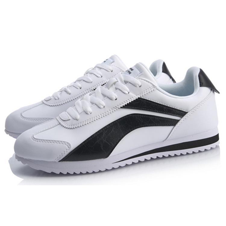 New LiNing 3K Anti Slip And Wear Resistant Lightweight Low Top Sports Casual Shoes White Black AGCQ019-3