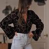 2025 Korean & Japanese Style Women's Hollow Lace Casual Shirt