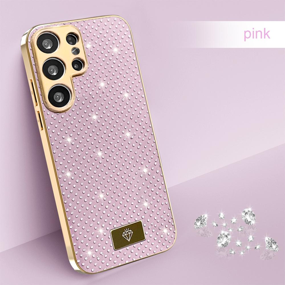 Glitter Plating Phone Case For Samsung Galaxy S25 S24 S23 Ultra Plus S25 Edge S23 FE S24FE S 25 Ultra S25Ultra 5G Silicone Cover
