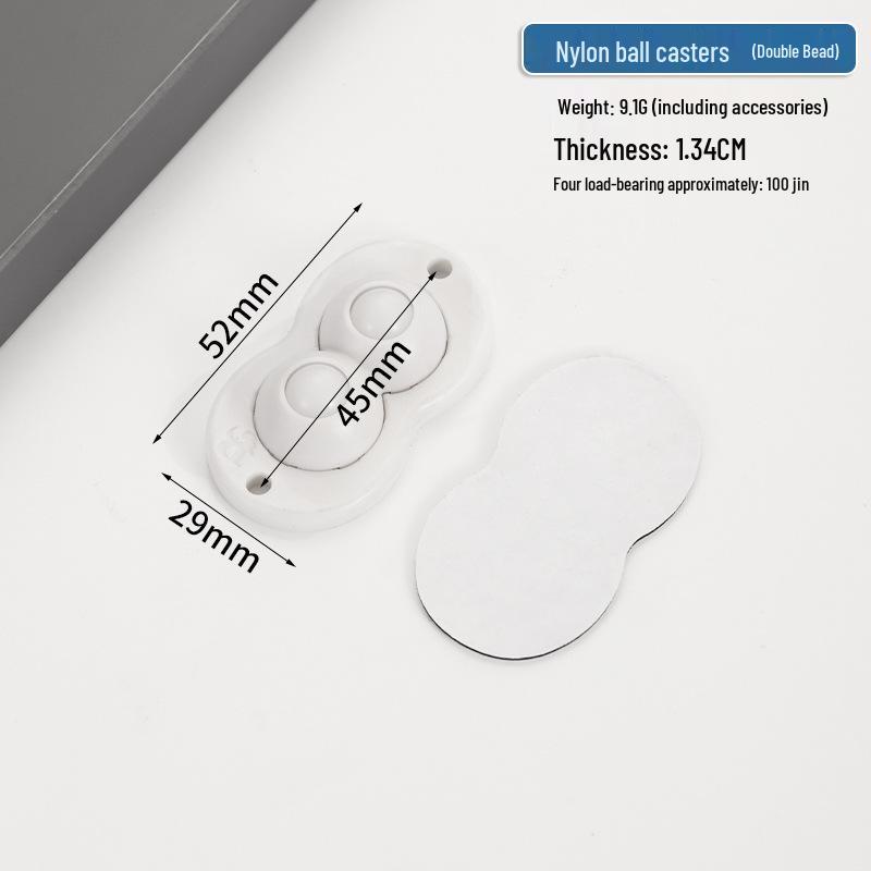 Cicha Samoprzylepna Podstawa Mobilna: Uniwersalne kółko bez wiercenia z pogrubionym łożyskiem kulkowym do użytku domowego