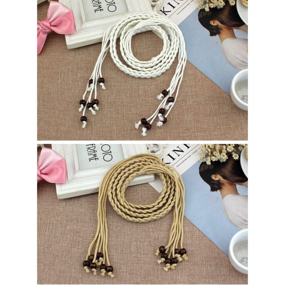 Gothic Tie Waist Rope Luxury Design Lace-up Waist Belt Braided Waist Chain  Spice Girls Streetwear