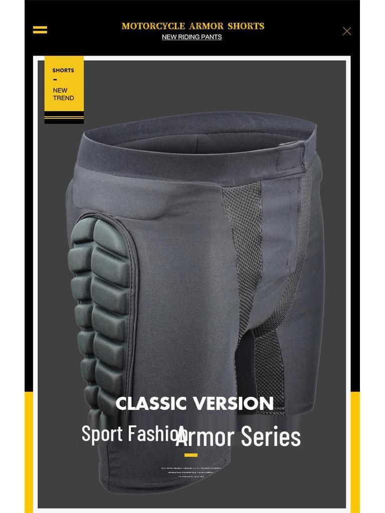 Off-Road Motorcycle Armor Pants: Protective Shorts for Riding, Racing, and Skiing Hip Protection.