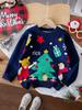 Autumn/Winter Children's Christmas Jacquard Knit Pullover Sweater
