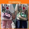 Pattern Alphabet Grid Kids Casual Travel Shoulder Bag With Compartment Spacious