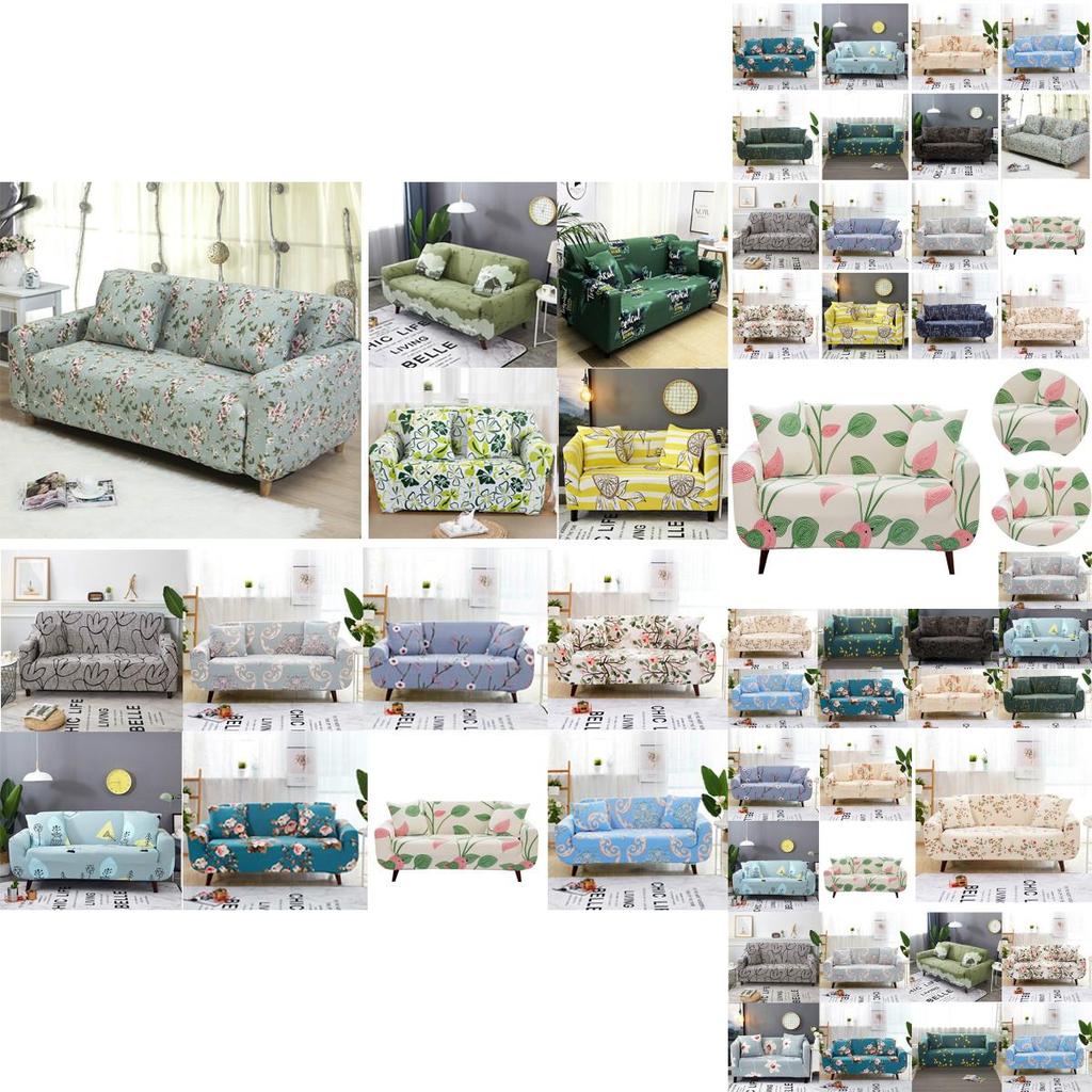 Elegant Floral Printed Couch Cover For 1-4 Seater Slipcover Perfect For Living Room