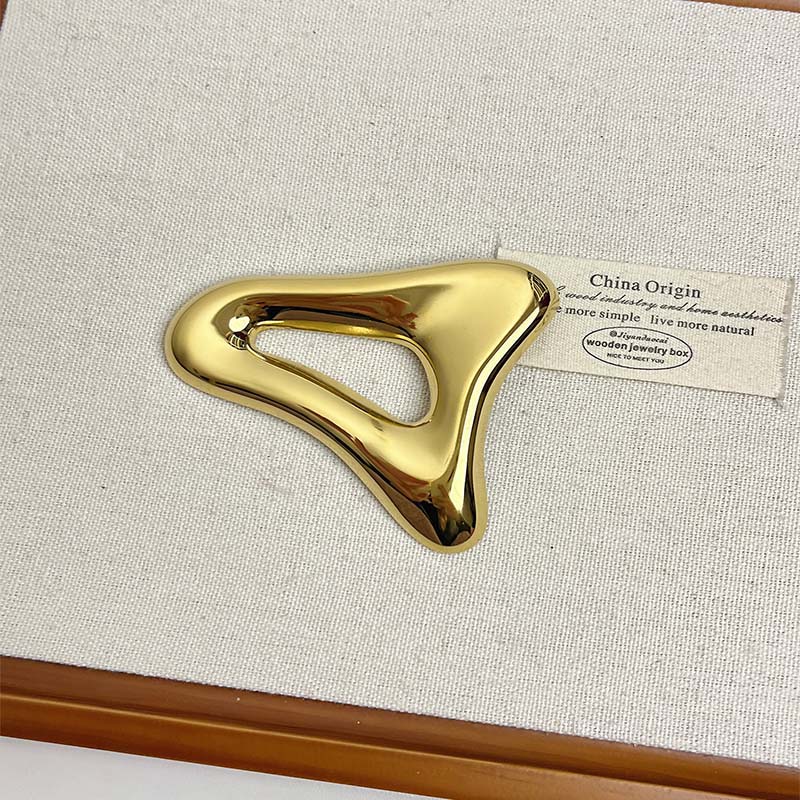 Broches Geométricos Huecos Irregulares de Metal Brillante Vintage para Mujeres Niñas Exquisitos Accesorios de Moda para Traje Joyería de Fiesta