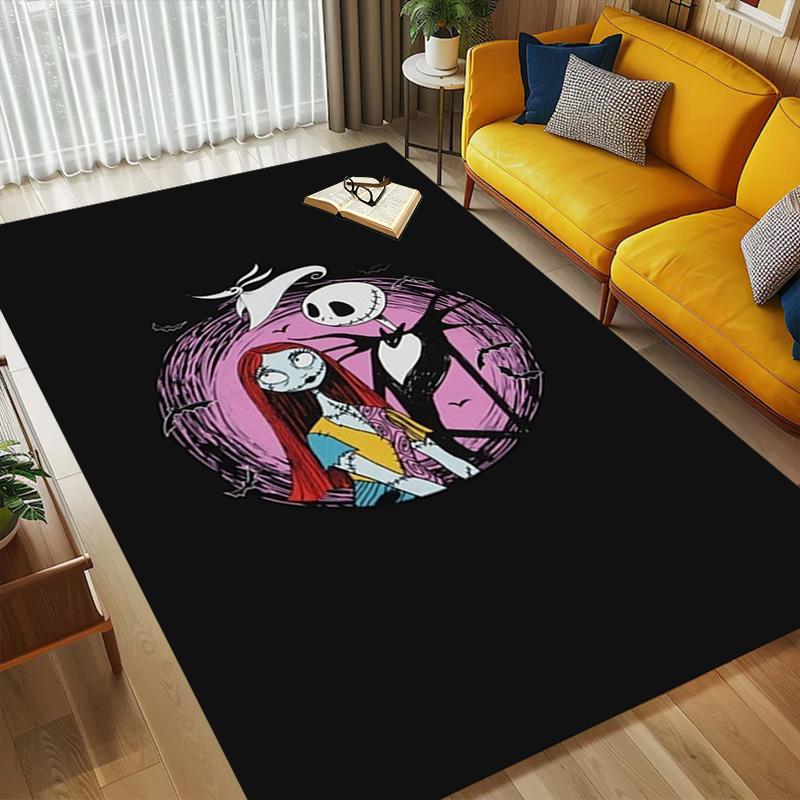 Nightmare Before Christmas Living Room Non-Slip Area Rug Soft Carpet for Bedroom Game Playroom Sofa Office Home Decor Doormat Christmas Gift C9211616