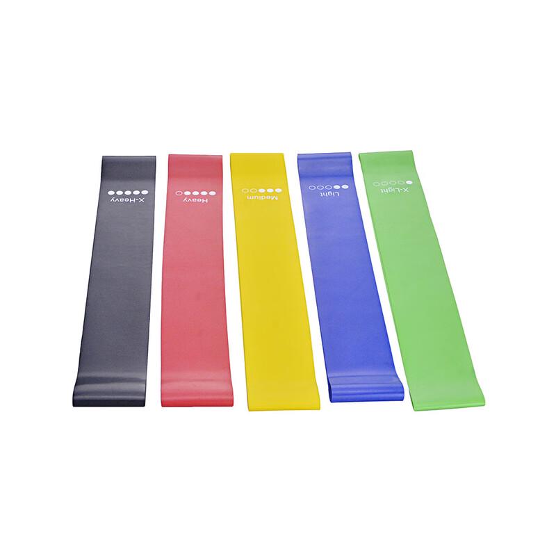 Longchan 5-Color TPE Loop Resistance Band Set for Yoga & Fitness