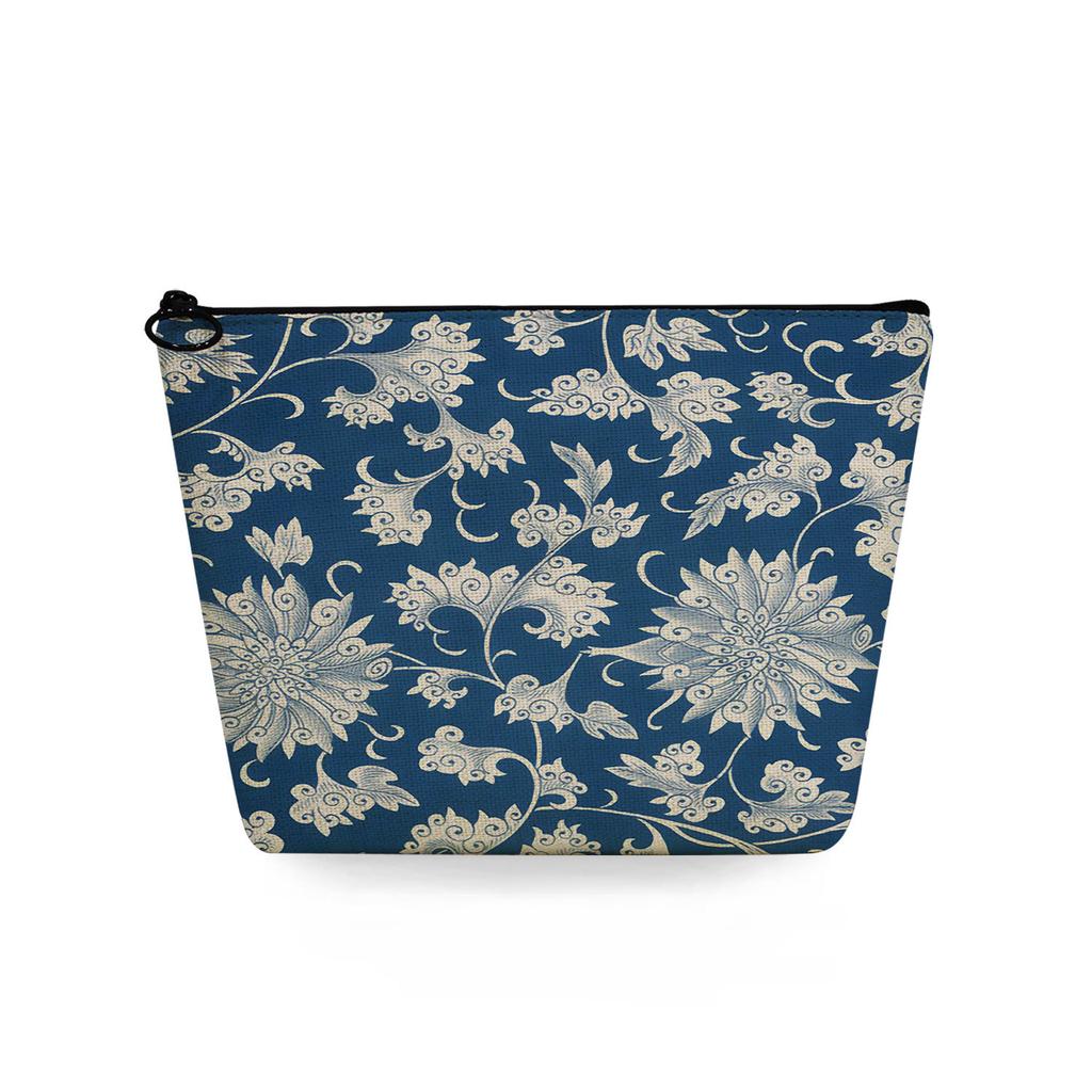 Women Flower Print Cosmetic Bag Toiletries Organize Travel Storage Case 6741 KTB