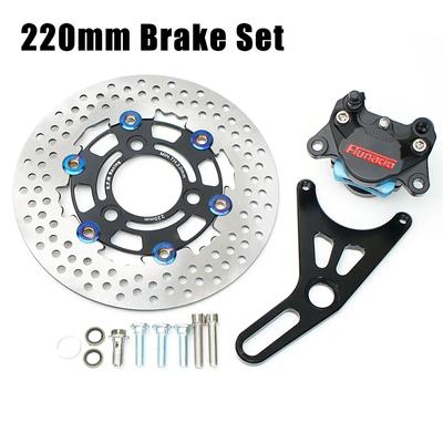 220mm Zadní Brzdový Kotouč Rotor Třmen Motocykl 84mm Sada Brzdových Třmenů Street Bike Skútr Kolo Pro Honda Suzuki Yamaha Fuxi JOG