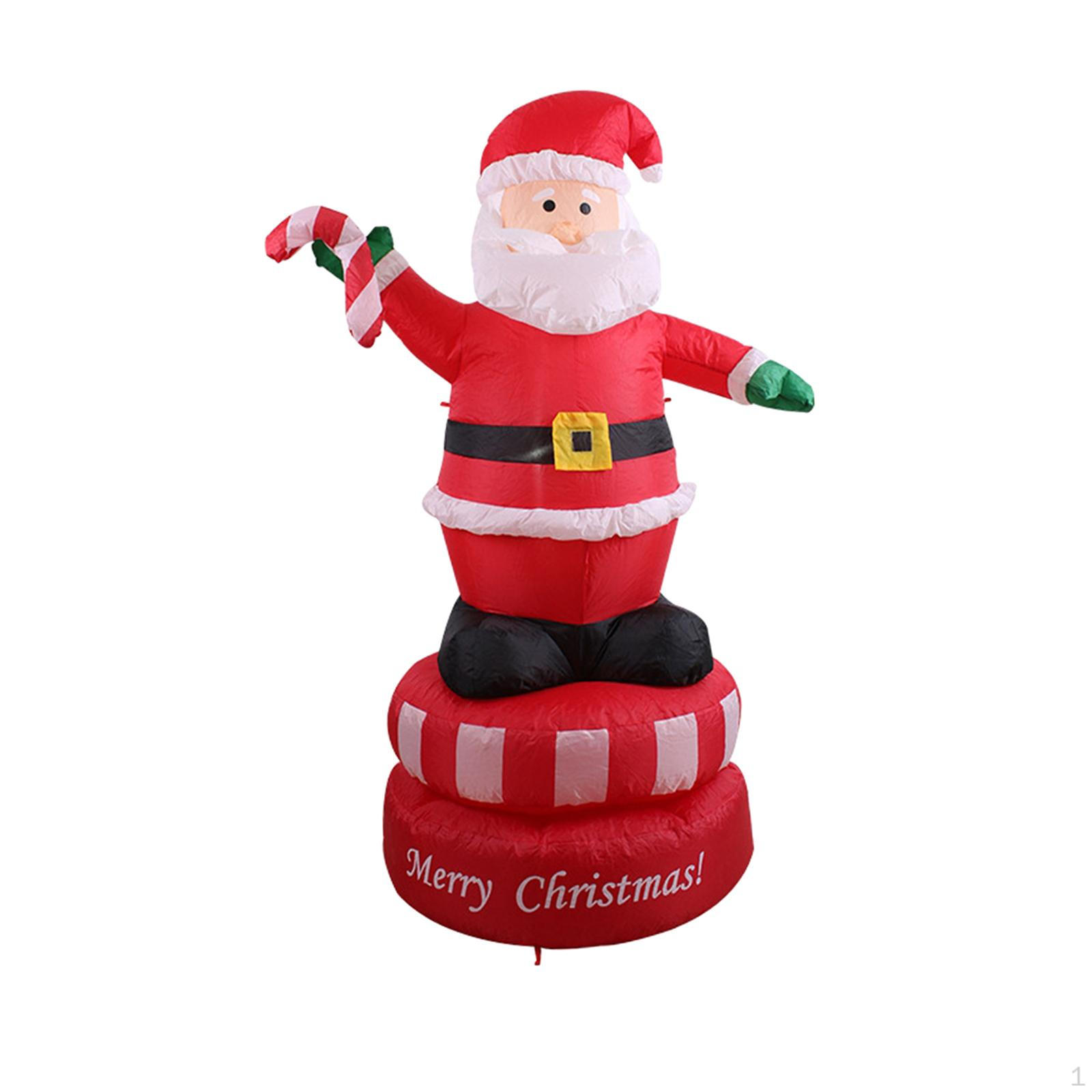 

Inflatable Santa Claus Outdoor Rotating 1.8M for Yard EU Adapter