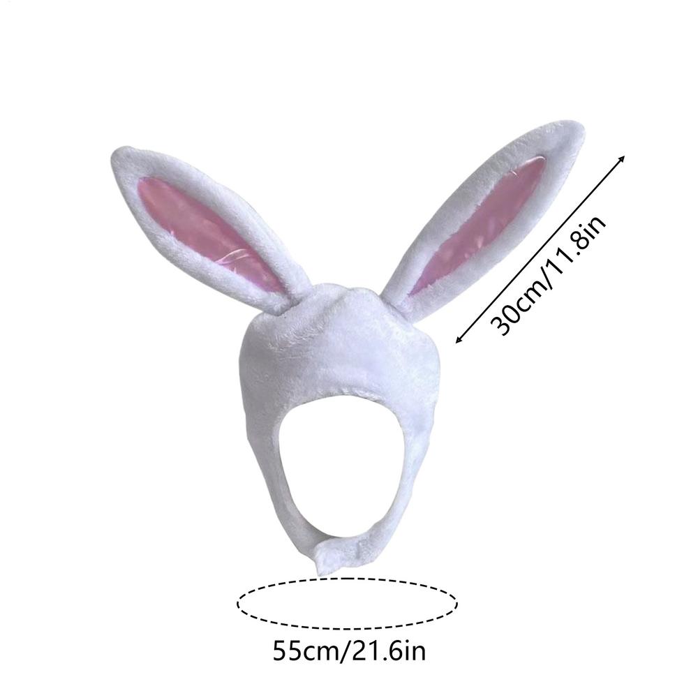 Пасхальная Забавная Плюшевая Шапка-Капюшон с Ушами Милая Шапка Кролика Пасхальный Косплей Аксессуар для Костюма Головной Убор Шапка Хэллоуин Вечеринка Реквизит декор