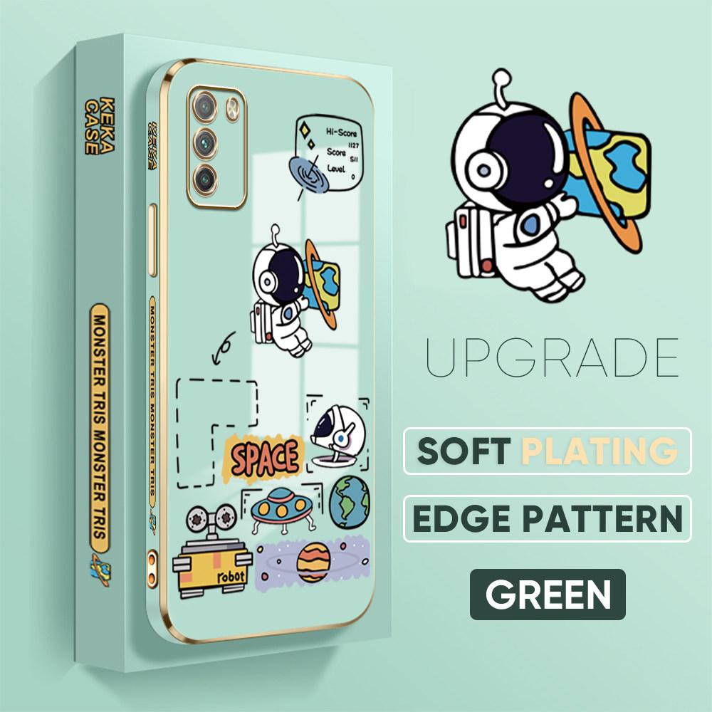 Colorful Printing Patterns Square Edge Pattern Casing Plated Phone Shell Luxury Plating Soft Phone Case for Huawei Honor Xiaomi Redmi