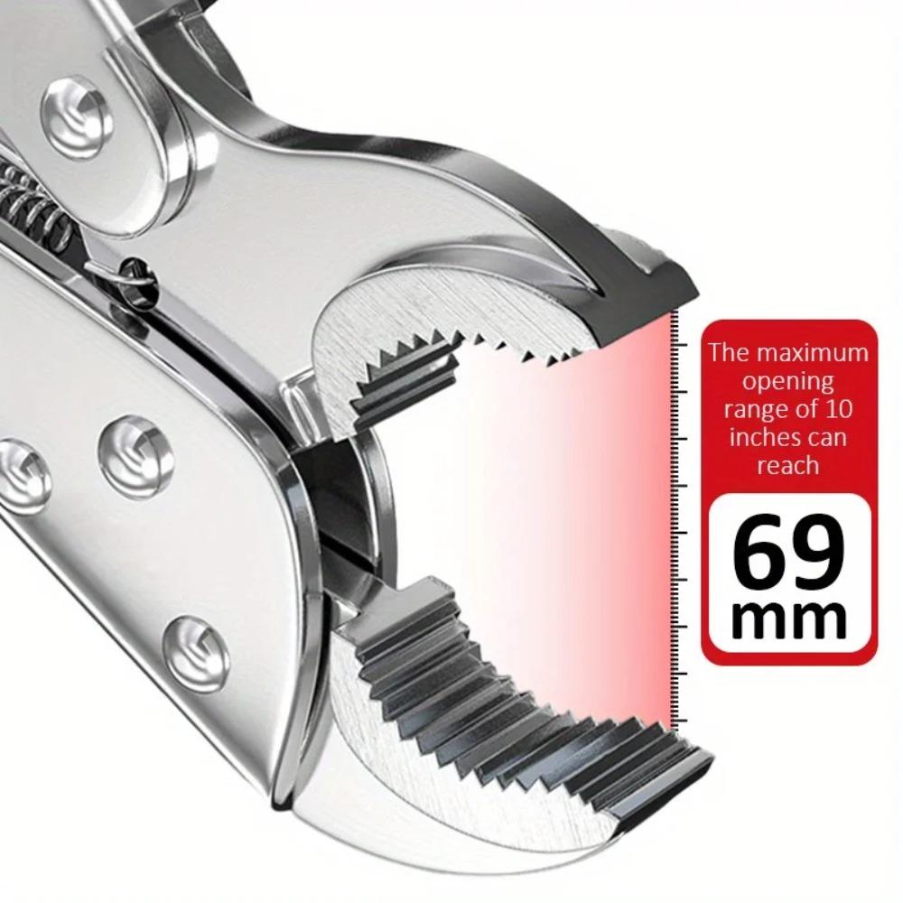 Electric Locking Pliers Set -High-Carbon Steel, Adjustable Jaw for Versatile Thicknesses, Durable  Rust Resistant