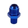 A ABSOPRO Female Flare Reducer Hose Fitting Adapter TF AN8 1/4 NPT Fuel Line Connector Aluminum Blue