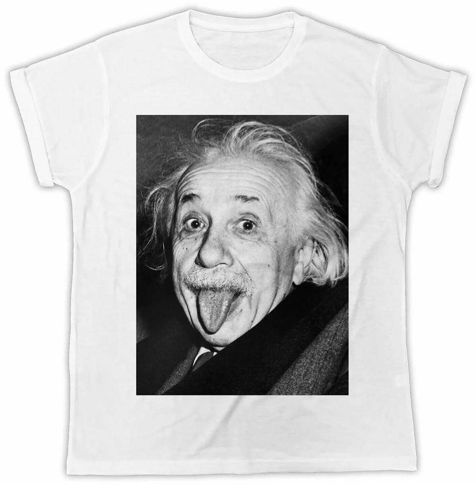ALBERT EINSTEIN T-Shirt Retro Cool Gift Tee Poster Science Funny UK Unisex T-Shirt M