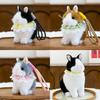 Rabbit Plush Cuter Ornament With Lace Scarf Decoration For Home Gift Office