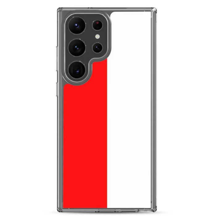 Telefono dėklas - Samsung - Galaxy S23 - Indonezijos vėliava - Minkštas - Daugiaspalvis