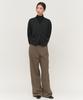 Rough Side White Label Cropped Knit Cardigan Ash Black