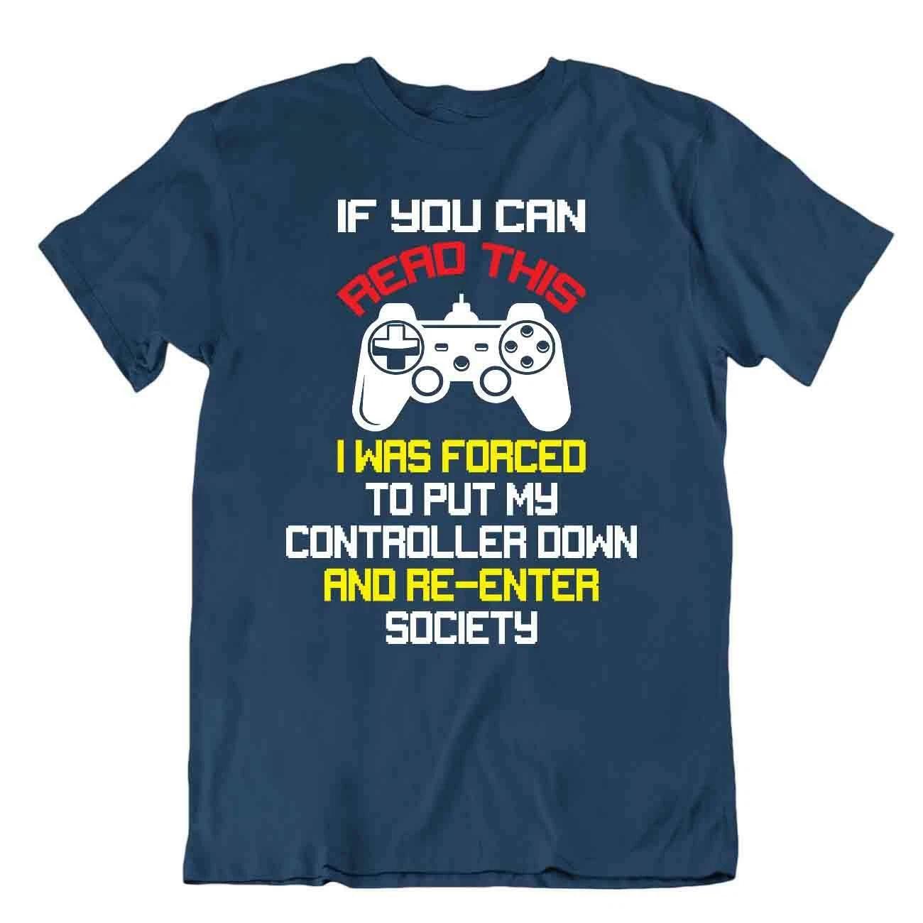 Re Enter Society Tshirt Gamer Joke T-SHIRT Good Apparel TEE SHIRT 3XL