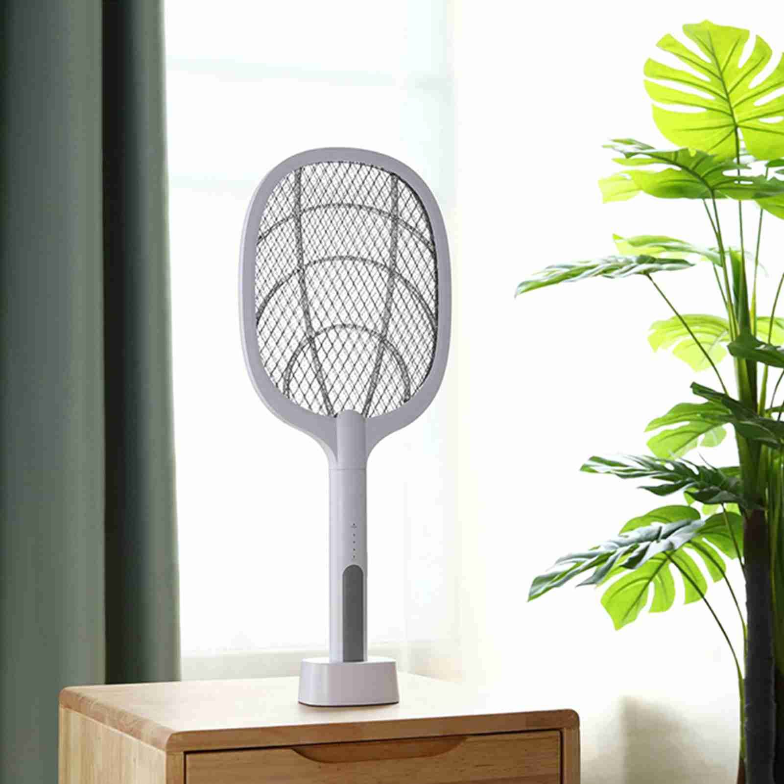 

2 in 1 Electronic Swatter USB Charging 3.7V 1200mAh Fly Swatter for Home Living Room