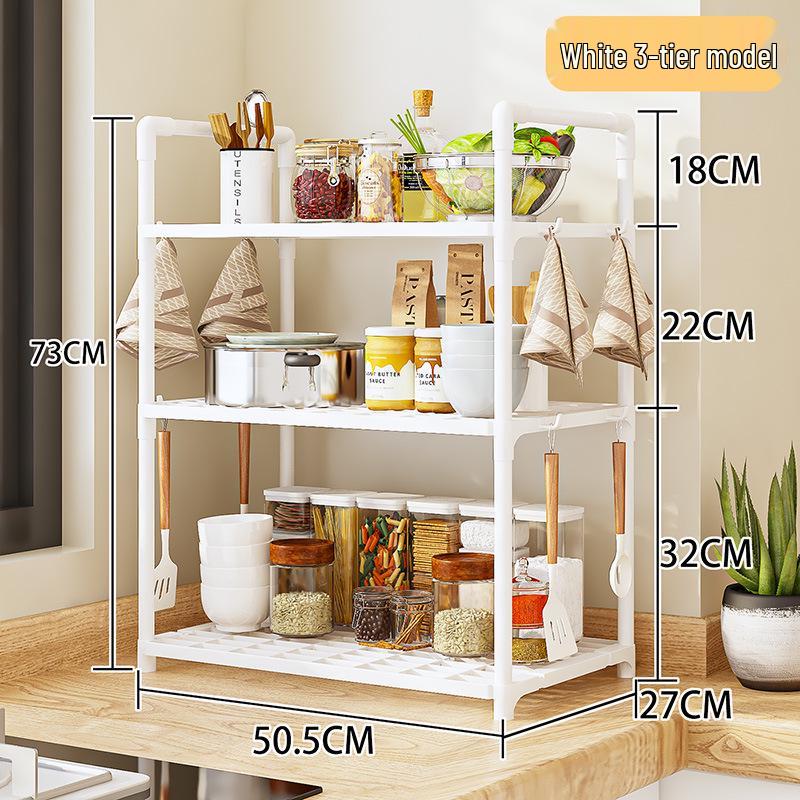 Multi-layer Kitchen Storage Rack for Microwave, Rice Cooker, and Small Appliances