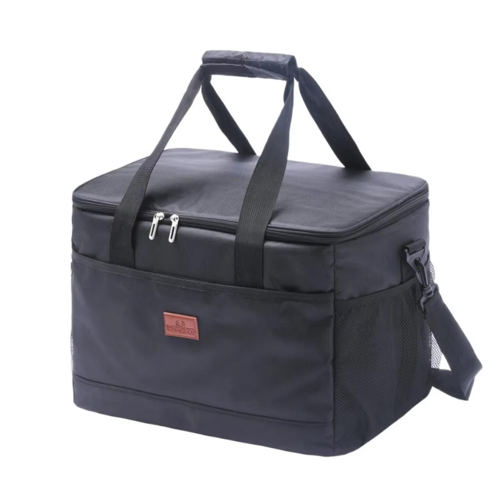 

Outdoor Large Cooler Bag Oxford Picnic Bag Thickened Insulated Bag Thermal Bag for Car one size чёрный