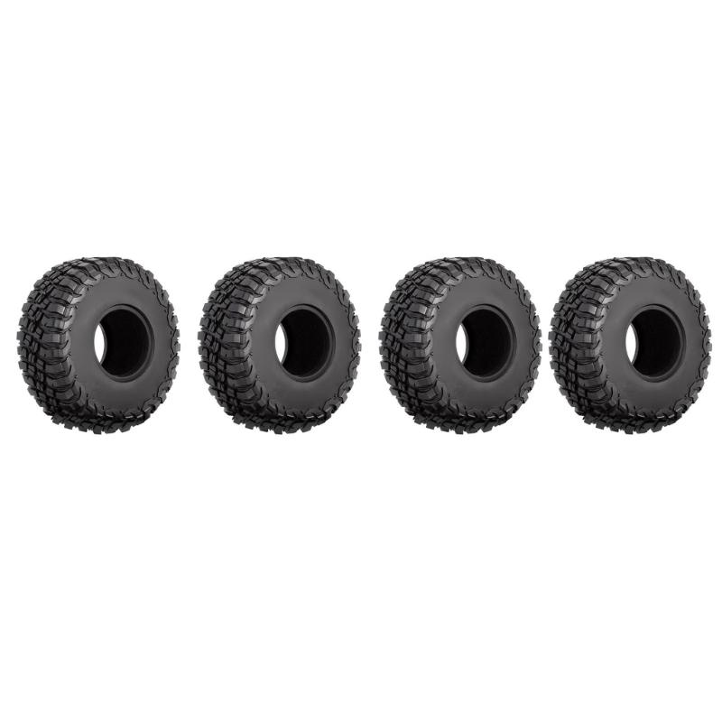 RC Tires 1.9inch 4Pcs RC Rubber Tyre Set Mud Wheel Tires for 1:10 RC Crawler SCX10 AXI03007 Gen8