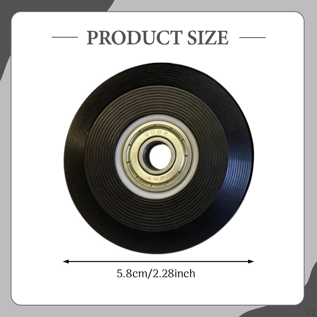 4 Pieces Pilates Reformer Wheels Bearings Direct Pu Construction Quiet Suitable for Exercise Gym