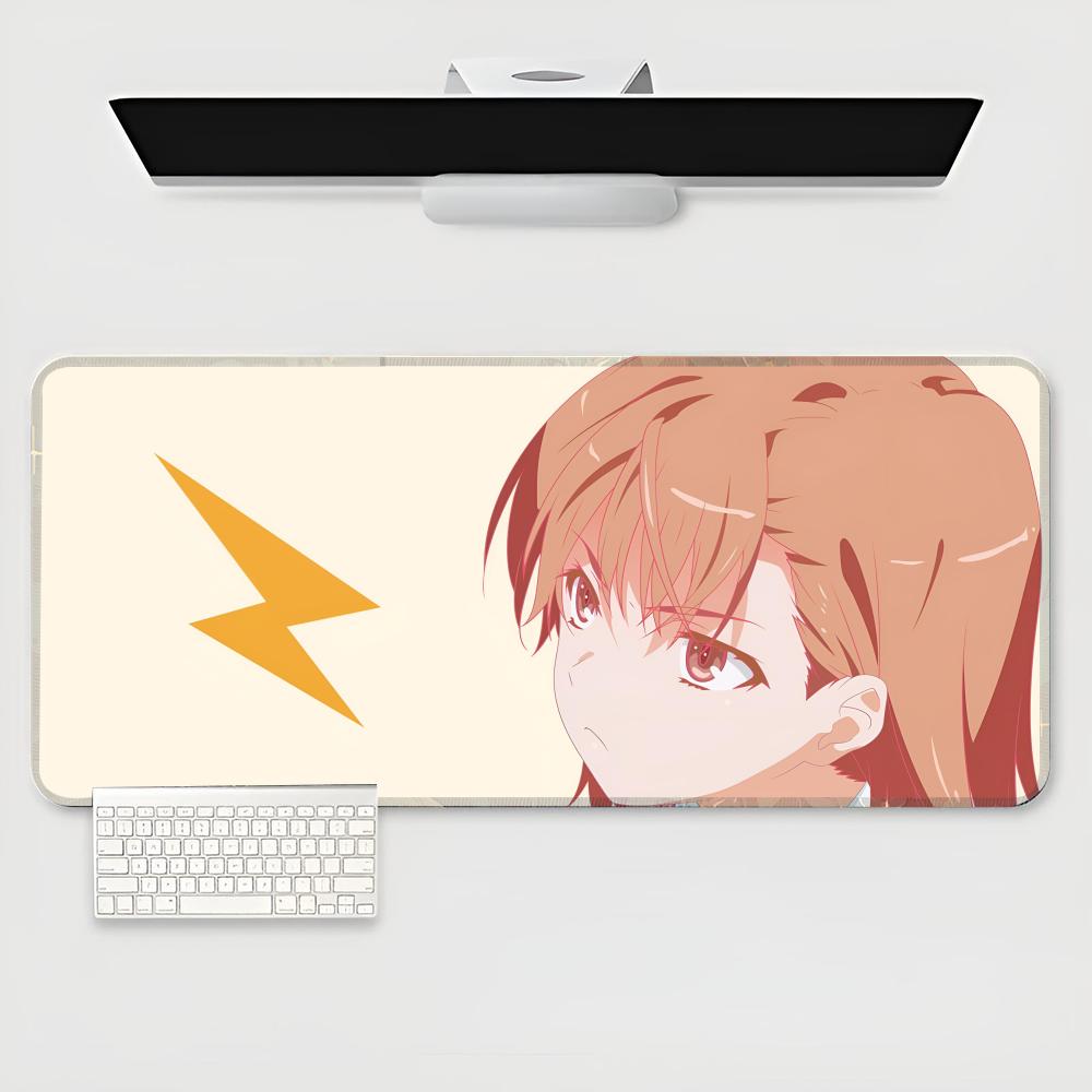 Misaka Mikoto Mouse Pad Large Gamer XXL Keyboard Mat On Mat 900X400MM Carpet Rubber Desk Mat Gaming Mouse pad