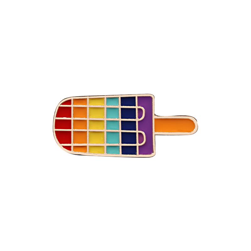 

Six-Color Rainbow Corsage Metal Brooch Pin for Coats, Hats, and Backpacks