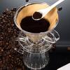 Outil d'Extraction de Café Dripper Tasse Filtre avec Conception à Rainures Spirales, Cône Pour Over, Machine V.60 Plastique Transparent Résistant à la Chaleur pour Cuisine Voyage