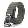 Men'S Toothless Automatic Buckle Woven Canvas Belt Belt Casual Nylon Tactical Pants Belt Military Training Outdoor Belt