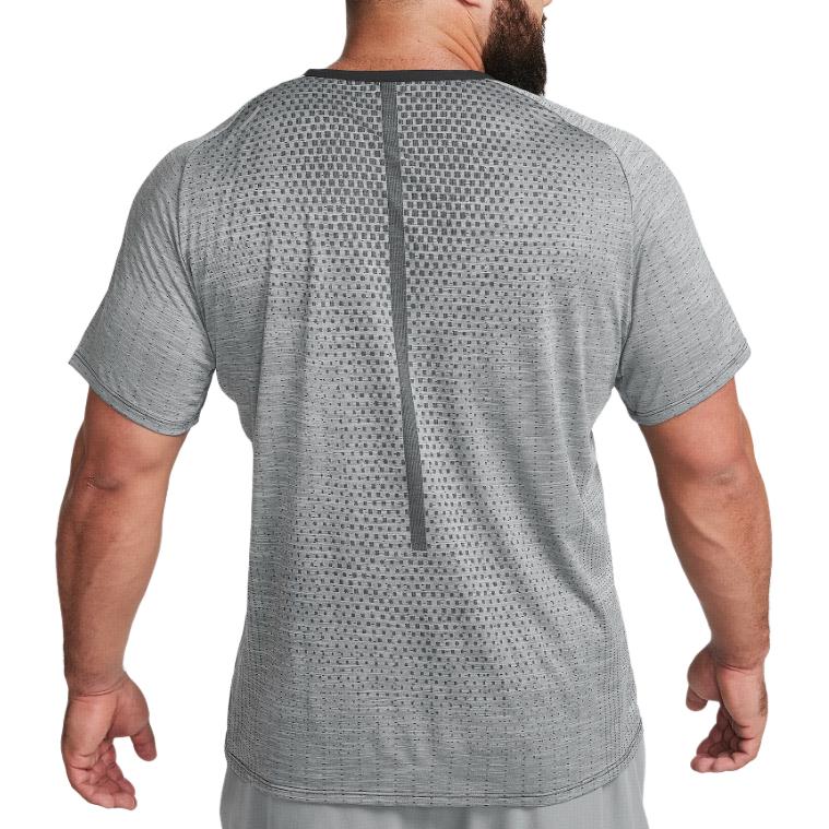 Nike All-Over Print Logo Crew Neck T-Shirt Men Tops Grey DM4753-010