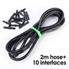 Car Wiper Spray Hose Set 2M Windshield Washer Hose T Y I-Piece Tube Pipe Splitter Connector Universal Auto Rubber Hose Connector