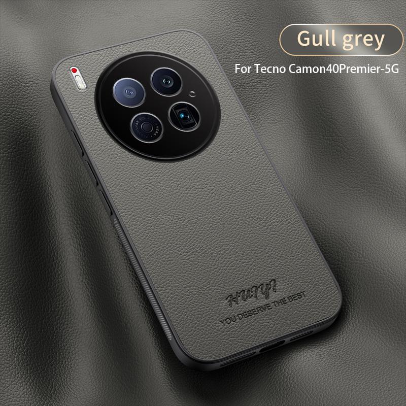 Luxury Business Leather Soft Frame Magnetic Cover For Tecno Camon 40 Premier 5G Phone Cases Capa