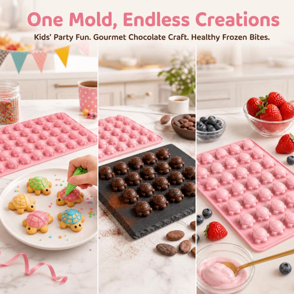 DIY Silicone Mold Chocolate Jelly Candy Making Animal Ice Cube Tray  Cake Cupcake Decoration