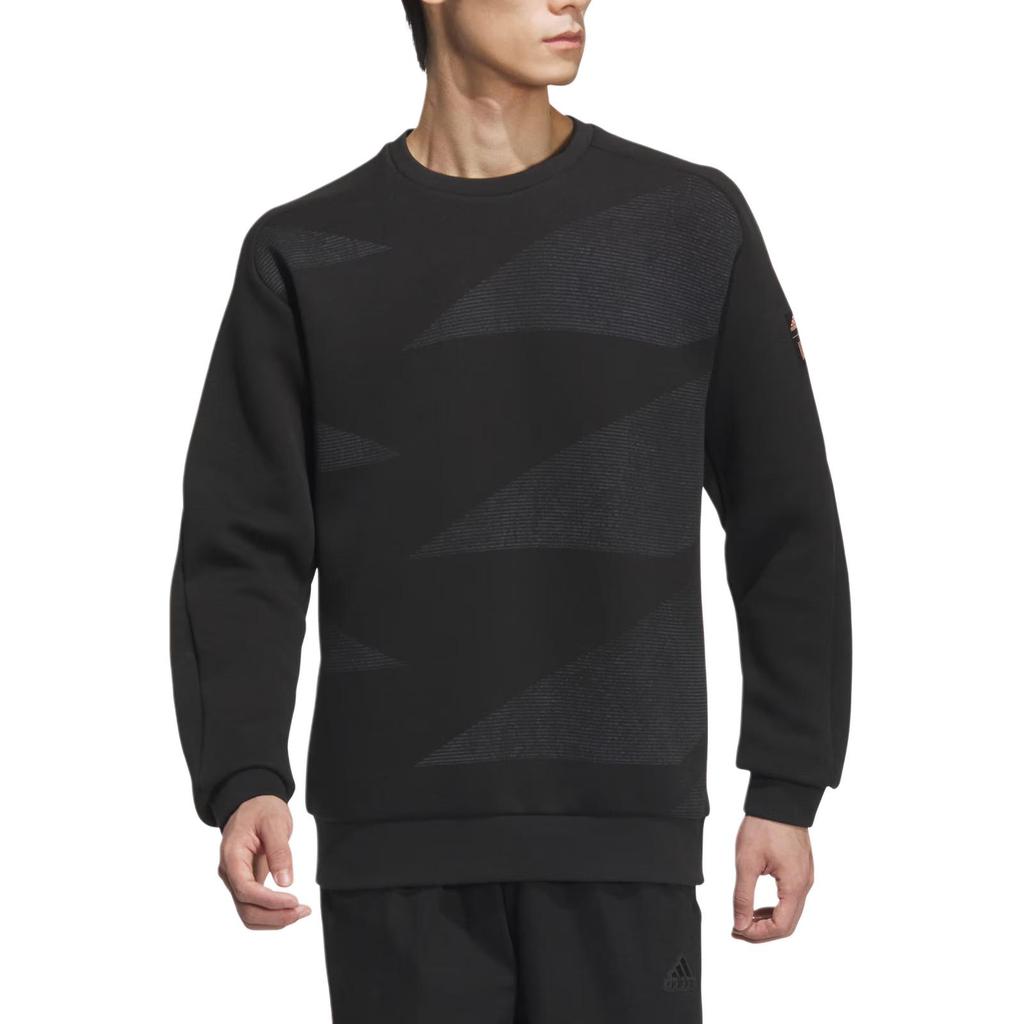 adidas Serie Wuji FW24 Pullover Girocollo Sportivo Casual Manica Lunga Felpa Uomo felpa Nero JI8716