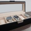 A-ITEM Watch Storage Case (Cowhide Leather) - Holds 5 Watches - Luxury Watch Case, Genuine Leather, Storage, Keeps Watches, Collection Case, Father's