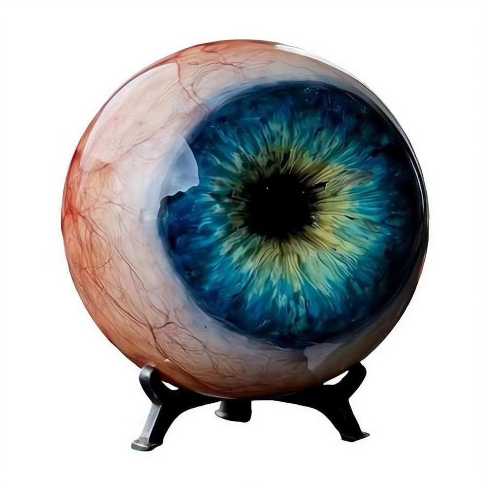

Multicolor Ultra-realistic Monster Eyes 6cm Pupil Eye Figurine Realistic Eyeball Resin Ornament синий
