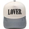 LOVER three-dimensional embroidery color matching truck driver hat European and American men and women couples casual sunshade baseball cap