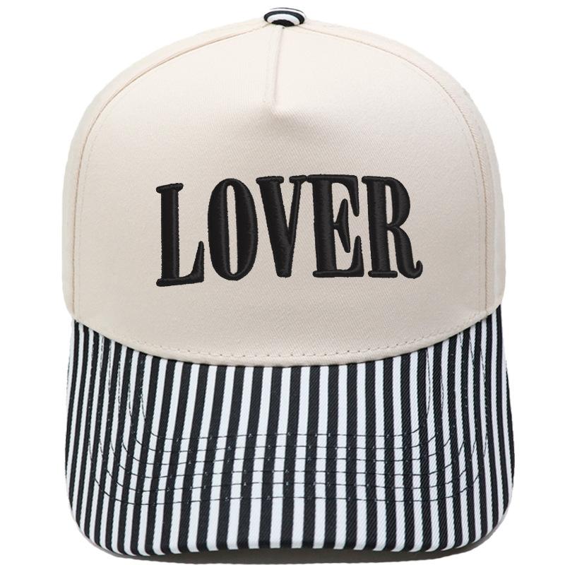 LOVER three-dimensional embroidery color matching truck driver hat European and American men and women couples casual sunshade baseball cap