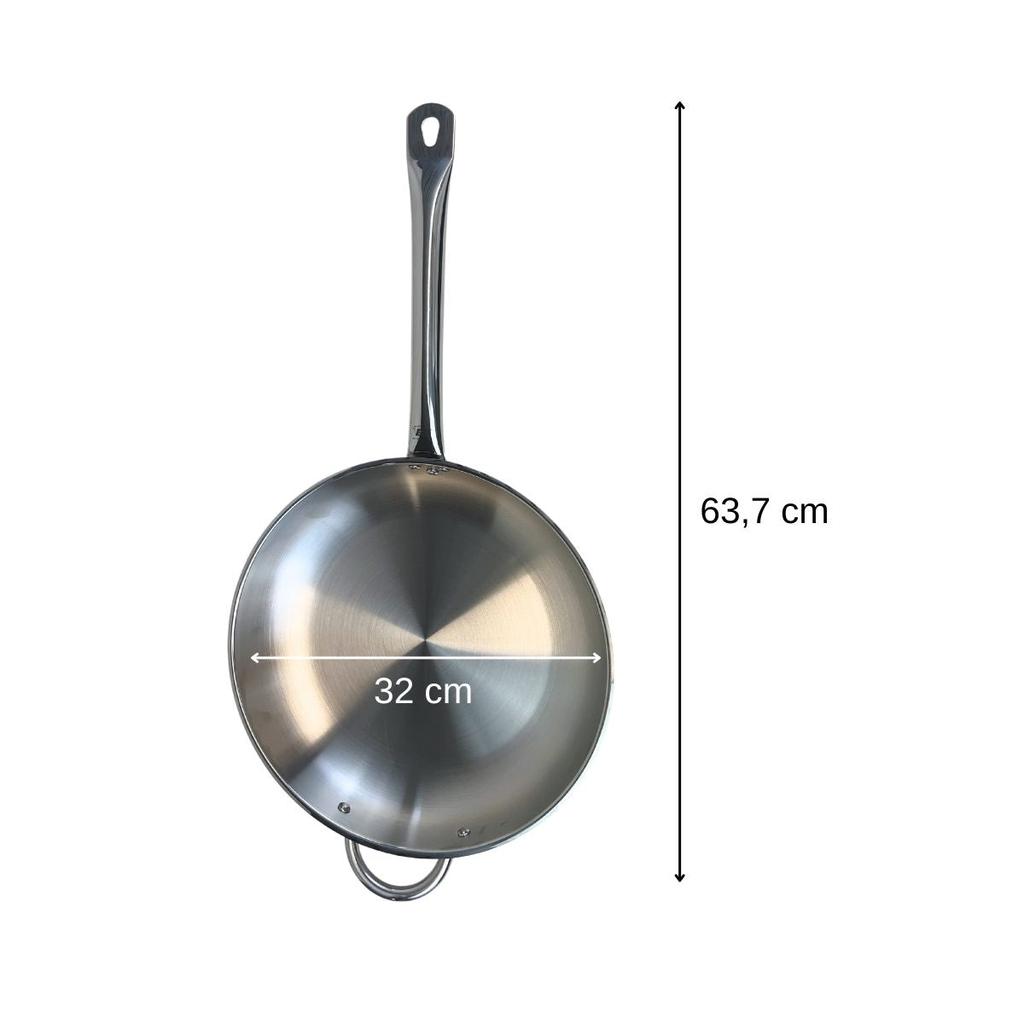 Poêle à frire en inox 32 cm Elo Profi Therm ref. 2456226