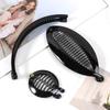 3Pcs/Set Fish Shape Hair Claws Clips Ponytail Holder for Women Girls Banana Clips Crabs Black Hair Styling Accessories