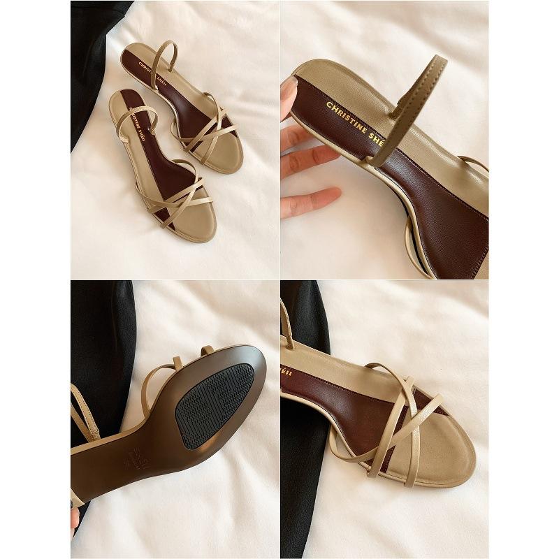 Sheepskin girls cross strap kitten and slippers women cool slippers women summer sandals
