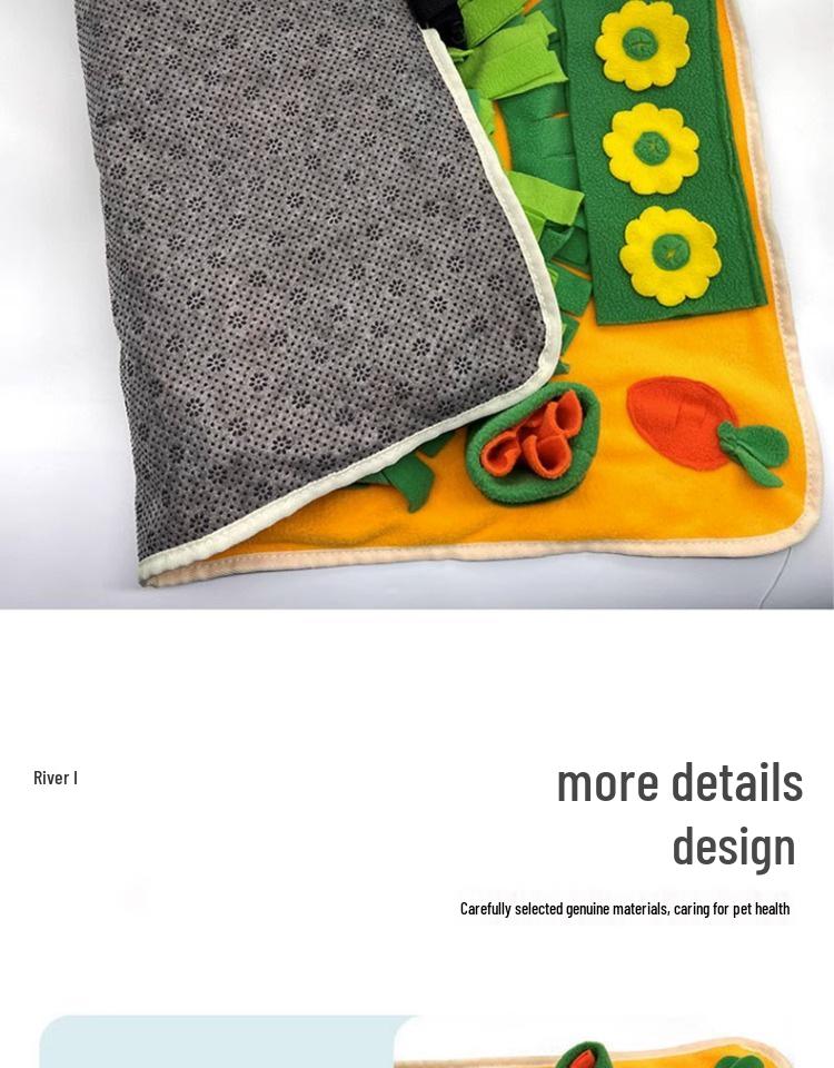 Pet Snuffle Mat: Dog & Cat Boredom Buster, Sniffing Toy, Energy Exertion, Slow Feeder, Enrichment Mat.