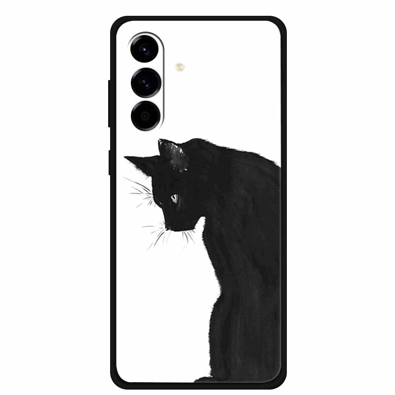 Custodia per Telefono per Samsung Galaxy S26 Custodia Nera in Silicone TPU Cover Posteriori per GalaxyS26 S 26 Custodia SamsungS26 Morbidi Paracolpi Protettivi