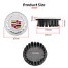 4 pieces 67mm Car Wheel Center Hub Cap Rim Cover for Cadillac CT5 STS XLR CT4 GT4 SLS SLR XT6 Escalade XT4 XT5 SRX XTS ELR BLS