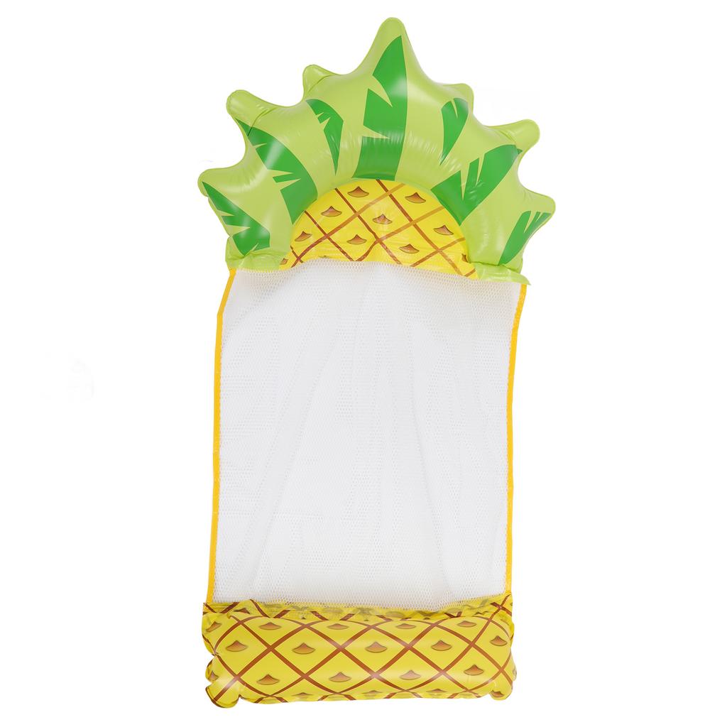 Water Hammock Float Lounger Pineapple Fruit Pattern Foldable Multifunction Inflatable Float Lounger